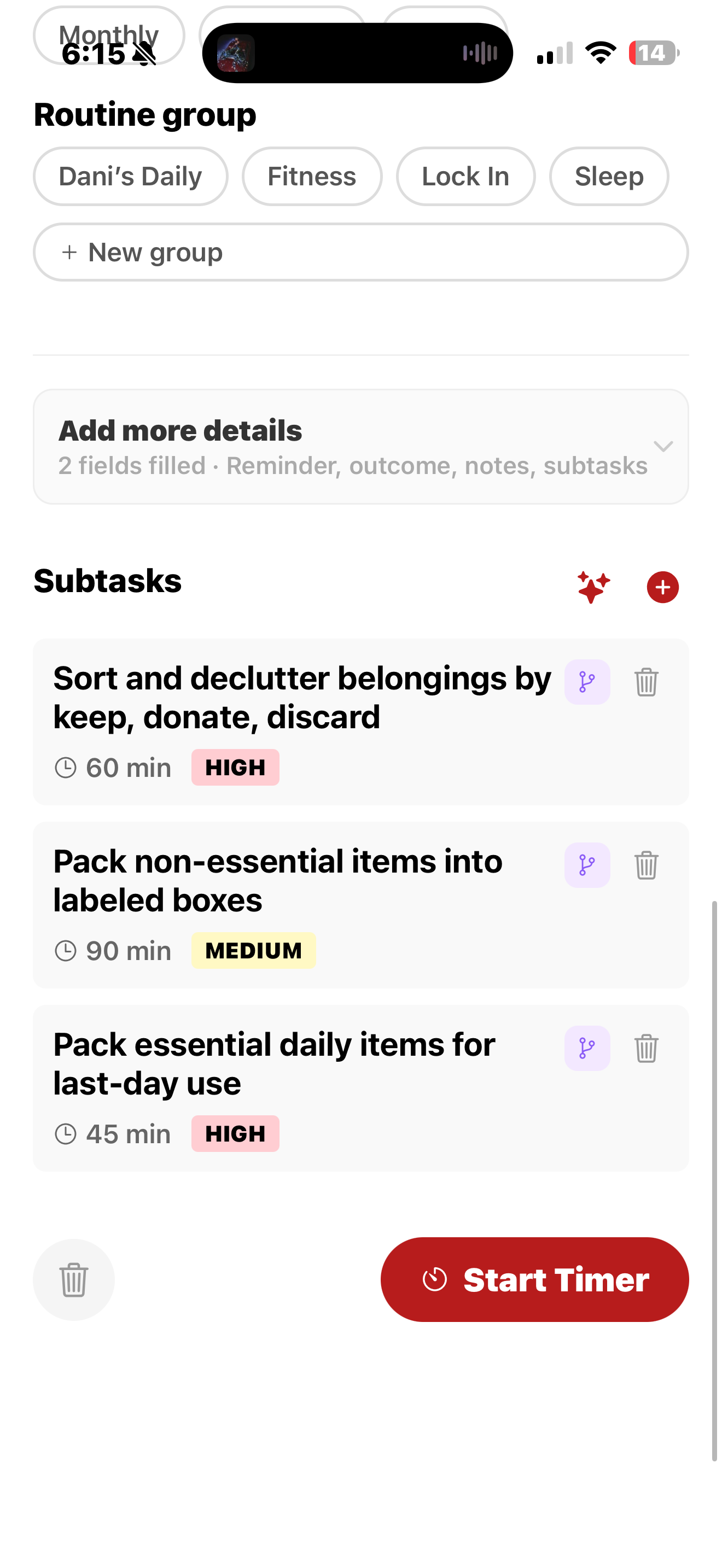 AI Subtasks