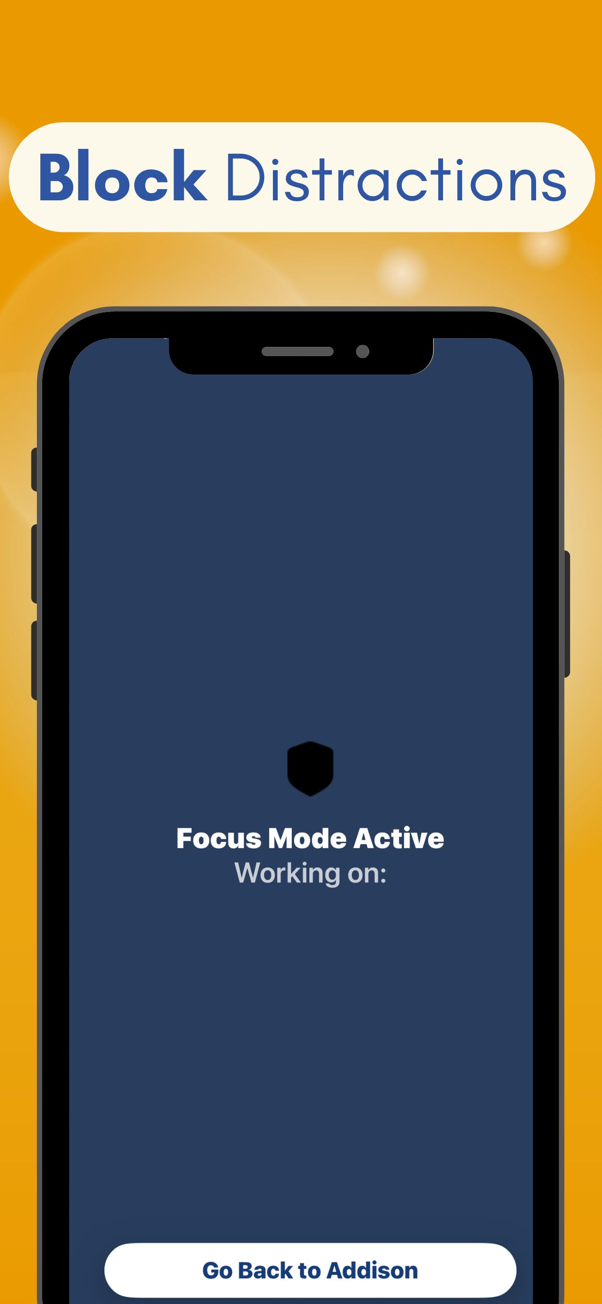 Block Distractions: Focus Mode to stay locked in