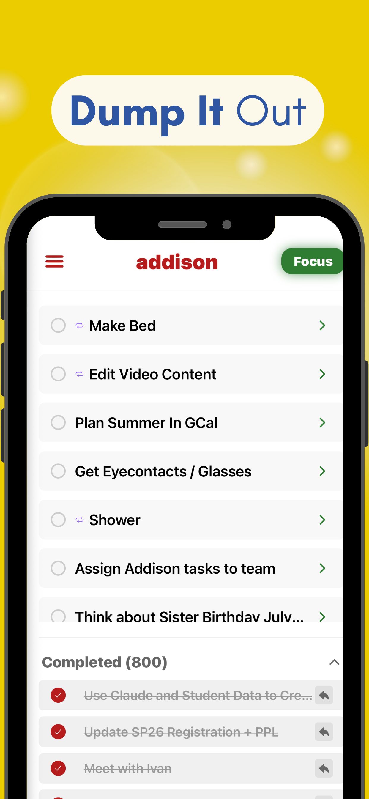 Dump It Out: capture every task in one clear list